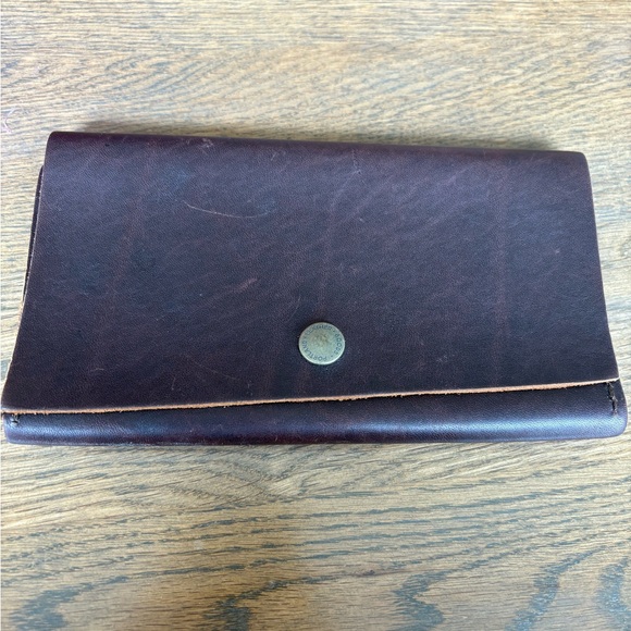 SOLD Portland Leather Goods Dark Brown Wallet - Picture 1 of 5
